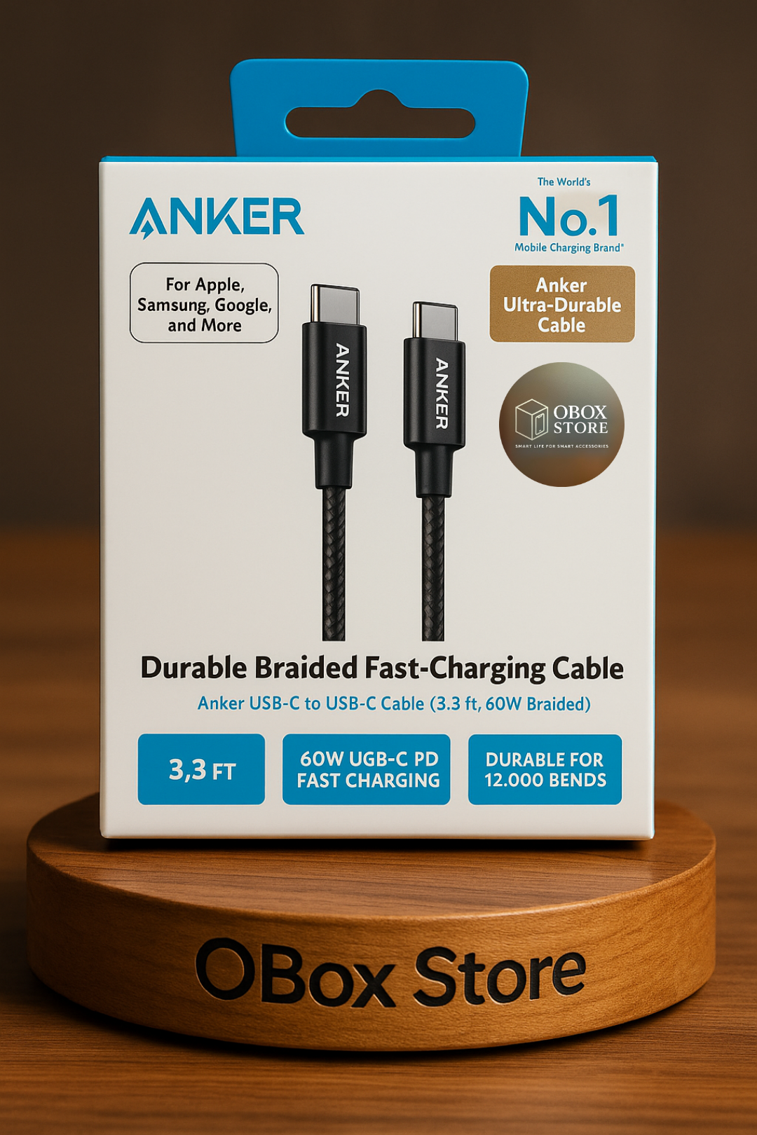 كابل أنكر USB-C إلى USB-C