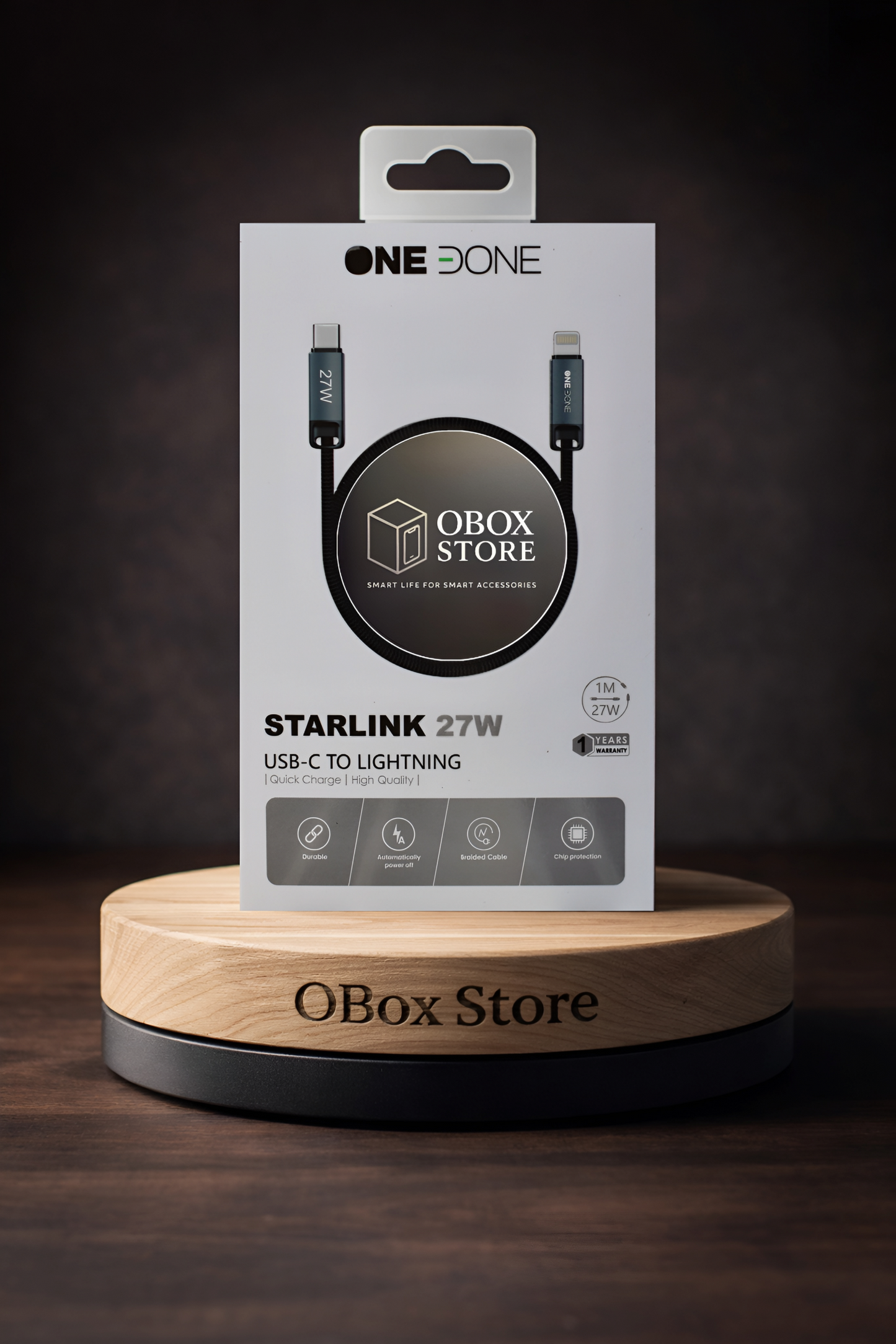 One Done C to Lightning Cable 27W - iPhone
