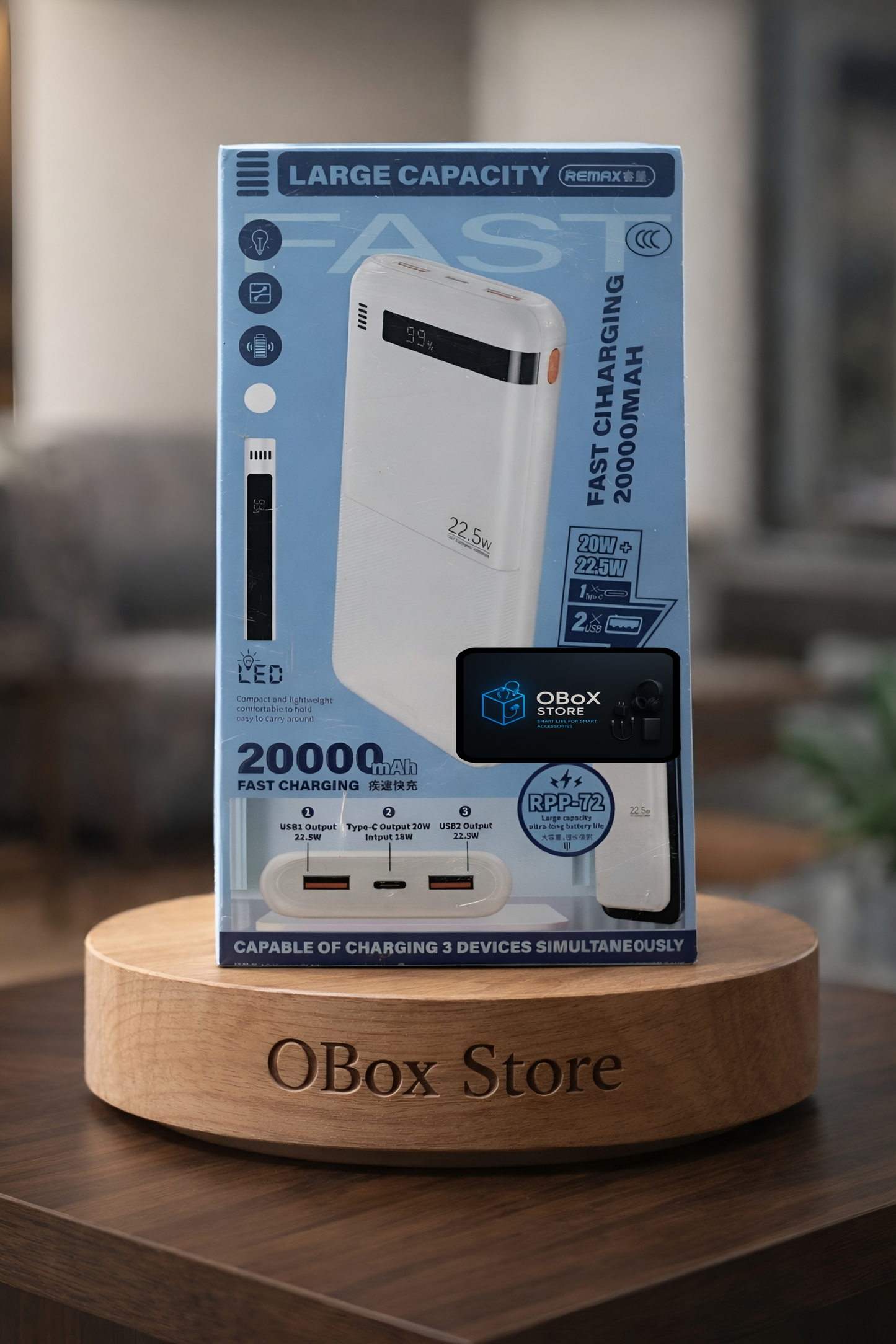 Remax RPP-72 Power Bank 20000mAh 22.5W