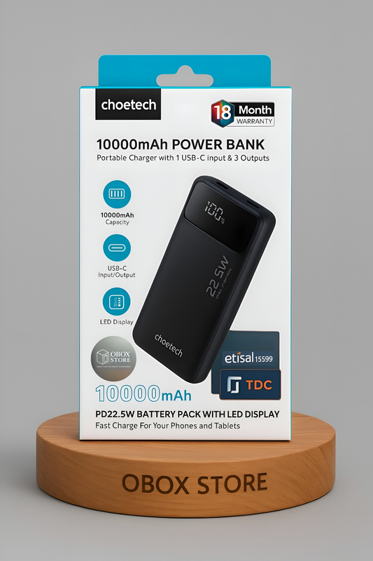 Choetech Power Bank 10000mAh 22.5W