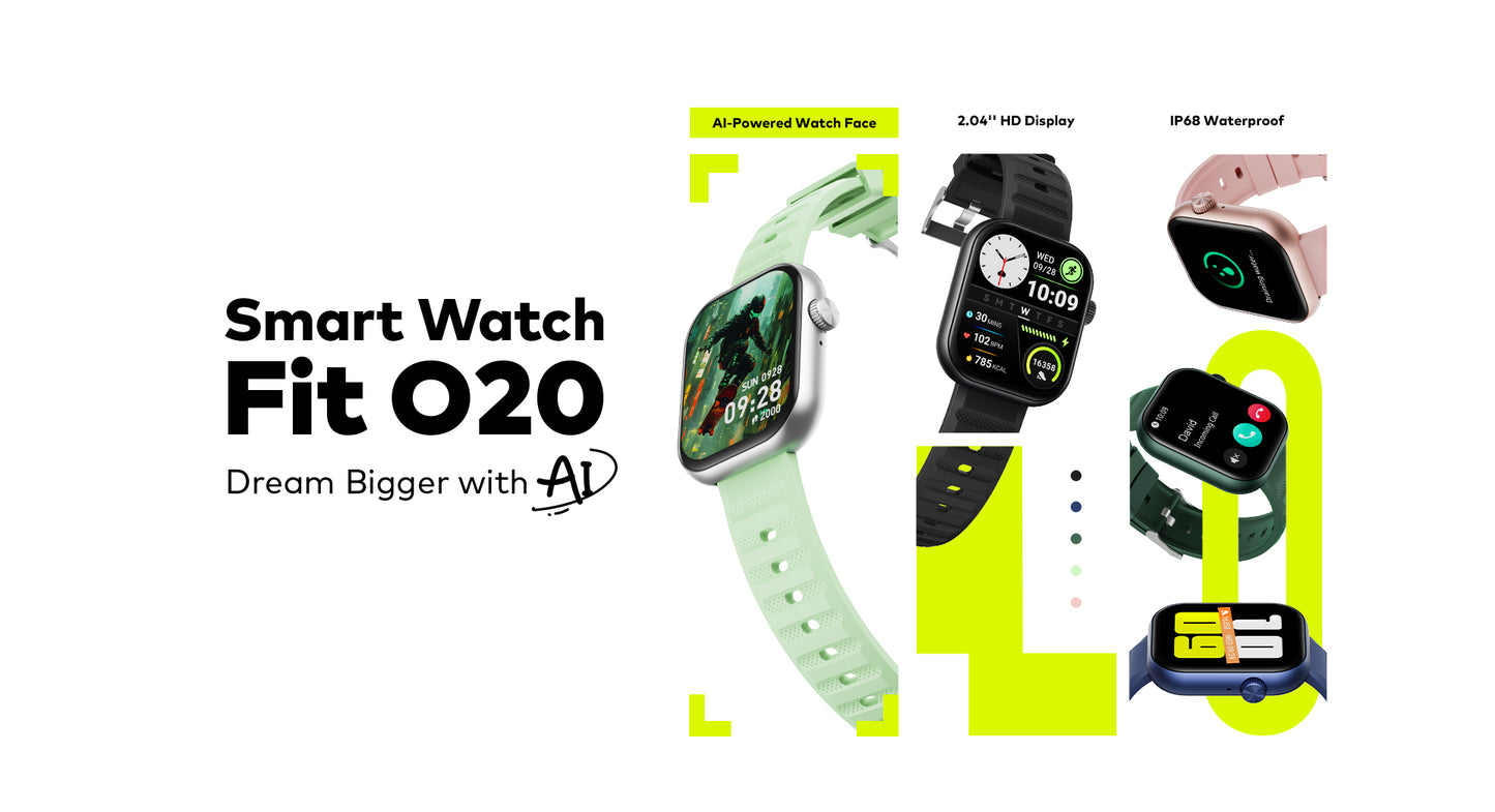 itel O20 Smart Watch - ساعة ذكية مع 2 ستراب